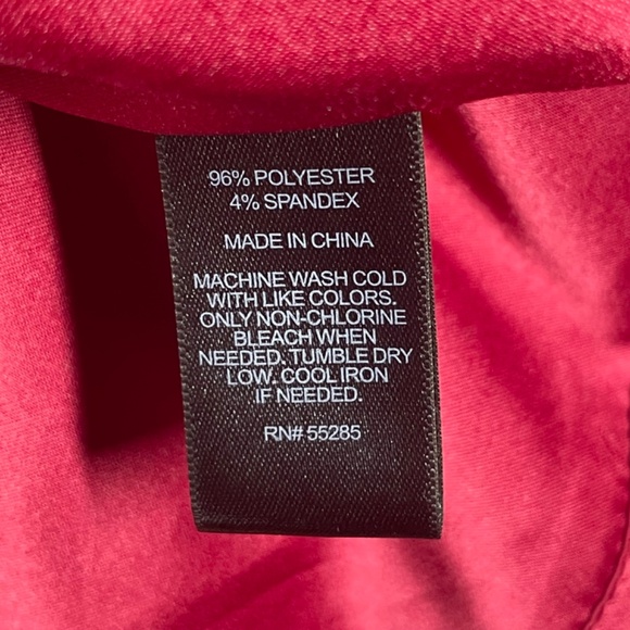 NEW Express Dress Womens 4 red pink satin pencil cocktail colorful classic - Picture 6 of 9